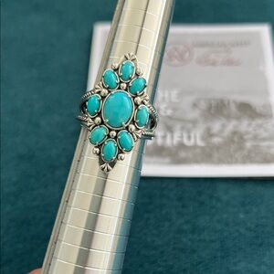 American West Sleeping Beauty Turquoise Sterling Silver Ring